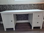 Ikea bureau wit Hemnes, Huis en Inrichting, Bureaus, Gebruikt, Ophalen of Verzenden, Bureau