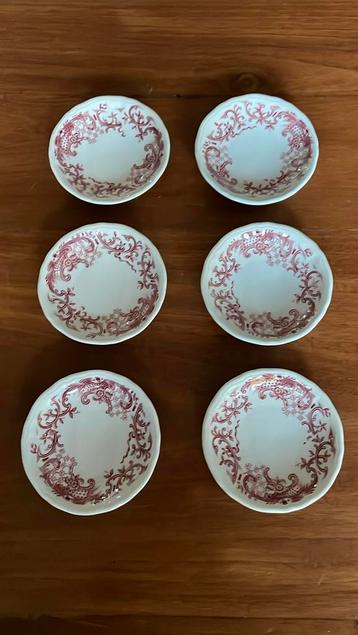 6 Villeroy & Boch Valeria rood teatips beschikbaar voor biedingen