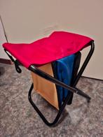 Inklapbaar Kindervisstoeltje/ krukje met handvaten, Ophalen, Eén