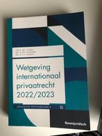 Wetgeving Internationaal privaatrecht 2022/2023, Boeken, Studieboeken en Cursussen, Boom juridisch, Ophalen of Verzenden, Zo goed als nieuw