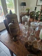 Verschillende karaffen en set kast vazen. Prijs zie in adver, Overige kleuren, Ophalen of Verzenden, Minder dan 50 cm, Glas