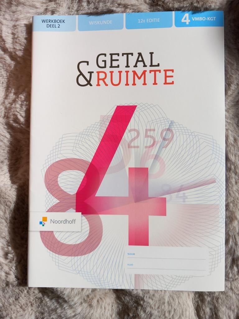 Getal & Ruimte 4 VMBO-KGT Deel 2 - Wiskunde, Boeken, VMBO, Wiskunde A, Noordhoff, Ophalen of Verzenden