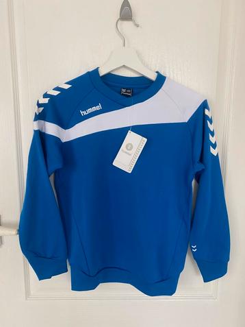 Nieuw Hummel elite poly sport sweater trui blauw wit 140 152 beschikbaar voor biedingen