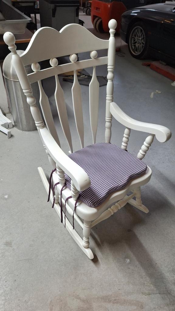 Schommelstoel, Huis en Inrichting, Fauteuils, Gebruikt, Hout, Ophalen