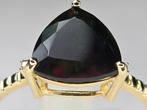 Vintage ring met edelsteen Blackopaal. 2025/700., Ophalen of Verzenden, Goud, Ring, Met edelsteen