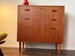 Zweeds SMI ladekast / dressoir retro vintage jaren 60s, Teakhout, Gebruikt, Deens design - Scandinavisch - Pastoe - Louis van Teeffelen
