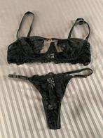 Zwarte Lingerie Set - Half Open Cups, Verzenden, Zwart