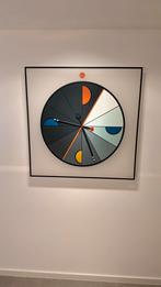 Moderne Wandklok met Geometrisch Design, Ophalen, Zo goed als nieuw, Analoog, Wandklok