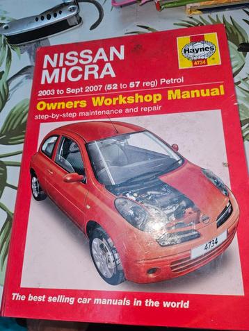 Nissan Micra Werkplaatshandboek 2003-2007 Haynes 4734 beschikbaar voor biedingen
