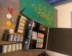 Luxe XL pokerset met waardeopdruk en extra's! Nieuw!, Hobby en Vrije tijd, Gezelschapsspellen | Kaartspellen, Een of twee spelers