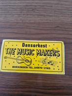 1373 Sticker Dansorkest The Music Makers, Verzamelen, Ophalen of Verzenden, Nieuw, Overige typen