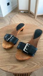 Houten zwarte kleppers , klompjes, muiltjes, clogs., Zwart, Gedragen, Sandalen of Muiltjes, Ophalen of Verzenden
