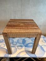 Klein Houten Bijzettafeltje of krukje - 35x36cm, Ophalen of Verzenden, Gebruikt, Hout