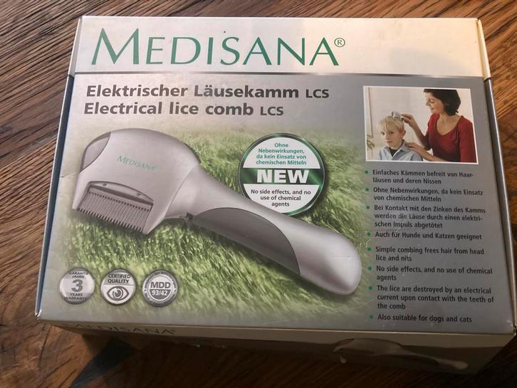 Medisana LCS electrische luizenkam, Witgoed en Apparatuur, Persoonlijke-verzorgingsapparatuur, Zo goed als nieuw, Ophalen of Verzenden