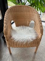 IKEA Agen Kinderfauteuil stoel, Huis en Inrichting, Stoelen, Ophalen, Gebruikt, Bruin, Riet of Rotan