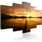 772 Steiger Sunset 5 Luik Canvas Schilderij 200x100cm Nieuw, Nieuw, 125 cm of meer, Ophalen of Verzenden, Schilderij