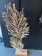 Houten standaard met takken in bladvorm, Huis en Inrichting, Woonaccessoires | Droogbloemen, Ophalen, Zo goed als nieuw