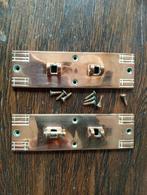 Koperen Kandelaar houders piano, Ophalen of Verzenden, Koper of Brons