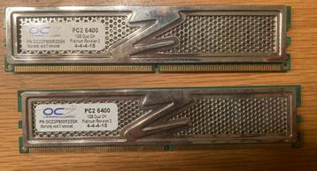 2x1gb ocz 800mhz cas 4 beschikbaar voor biedingen
