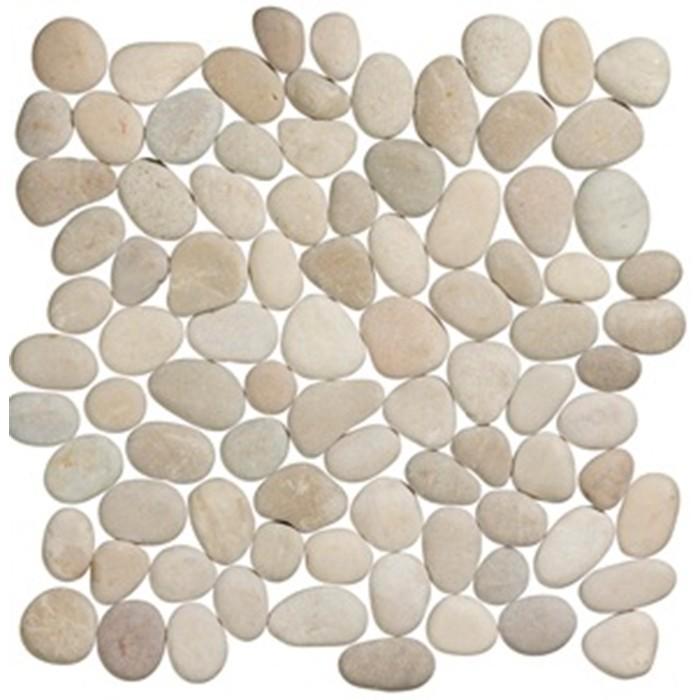 Terre d'Azur Tan Timor kiezel mozaïek tegels 30 x 30 cm, Doe-het-zelf en Verbouw, Tegels, Zo goed als nieuw, Wandtegels, Keramiek
