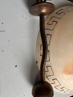 Hang Lampen Retro, Huis en Inrichting, Lampen | Hanglampen, Retro meander motief, Nieuw, Ophalen of Verzenden, Glas