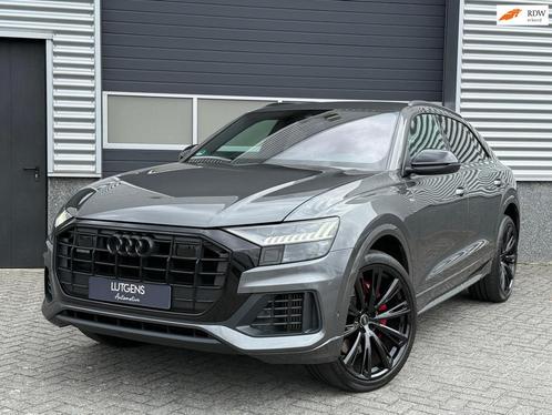 Audi Q8 55 TFSI e quattro S-line Matrix 23 Inch Luchtvering, Auto's, Audi, Bedrijf, Te koop, Q8, 4x4, ABS, Achteruitrijcamera