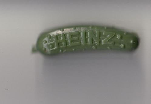 Heinz Augurk broche logo, Verzamelen, Speldjes, Pins en Buttons, Gebruikt, Speldje of Pin, Overige onderwerpen, Ophalen of Verzenden