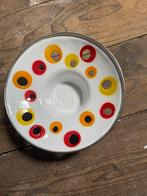 Vintage/retro emaille waxine licht houder, Ophalen of Verzenden