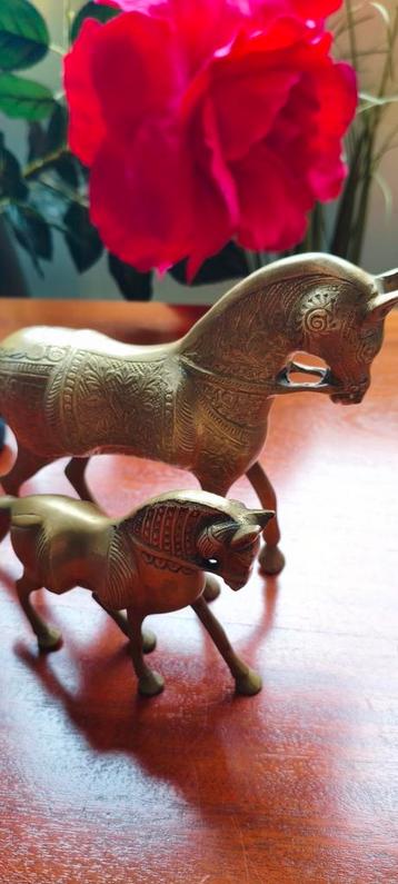 Vintage brass horses  beschikbaar voor biedingen