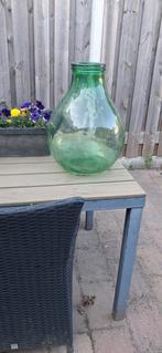 Grote groene vaas gistfles, Ophalen, Gebruikt, Glas, Minder dan 50 cm