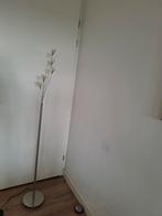 Hallogeen lamp rvs met glas en dimmer, Huis en Inrichting, Lampen | Vloerlampen, Ophalen, Gebruikt, Glas, 150 tot 200 cm