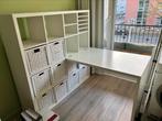 Bureau met KALLAX kast 4x4, Ophalen, Gebruikt, Bureau