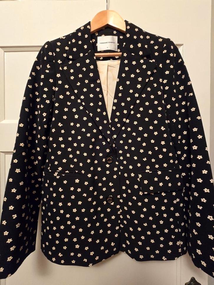 ZGAN Puck broek+ blazer bloemprint  Fabienne Chapot mt 36, Kleding | Dames, Jasjes, Kostuums en Pakken, Nieuw, Maat 36 (S), Wit