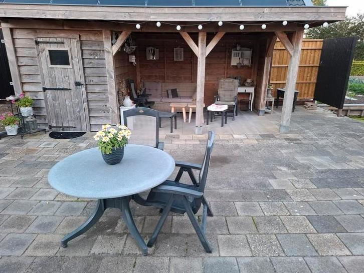 Overkapping met schuurtje  6x3 meter, Tuin en Terras, Overkappingen, Gebruikt, Ophalen