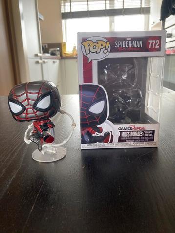 Funko Pop Spiderman Miles Morales (advanced tech suit) 772 beschikbaar voor biedingen