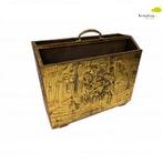 Antieke Tijdschriftenrek met bronzen opdruk, Huis en Inrichting, Gebruikt, Ophalen of Verzenden, Nvt, Nvt