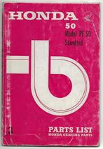 Honda PF50 parts list (1291z) bromfiets, Ophalen of Verzenden, Zo goed als nieuw