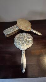 Antieke Borstelset, verzilverd, Antiek en Kunst, Ophalen of Verzenden