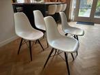 4x eetkamerstoelen wit replica Eames DSW, Kunststof, Gebruikt, Wit, Vier