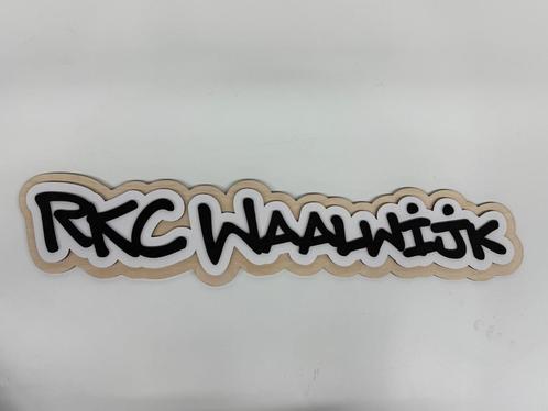 RKC Waalwijk bord - gepersonaliseerd (60 cm naturel), Verzamelen, Sportartikelen en Voetbal, Nieuw, Overige binnenlandse clubs