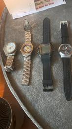 Horloges 4 stuks, Sieraden, Tassen en Uiterlijk, Horloges | Heren, Overige materialen, Gebruikt, Polshorloge, Overige materialen