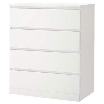 4x Ikea Malm kast 4 lades - wit - afbeelding 5