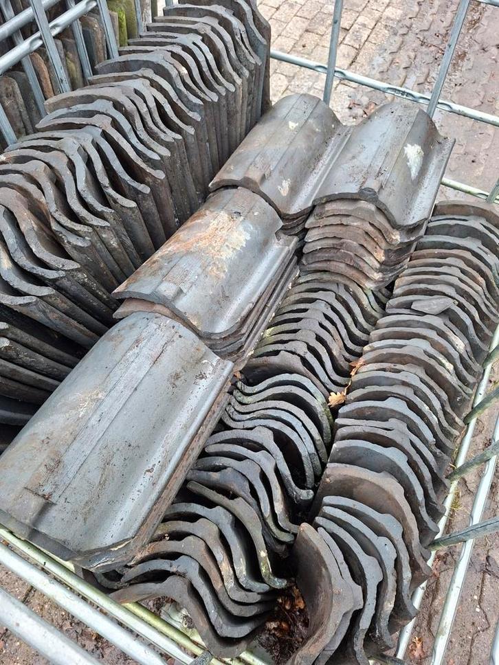 Oude Holle Blauw Gesmoorde Dakpannen - 647 stuks, Hobby en Vrije tijd, Overige Hobby en Vrije tijd, Gebruikt, Ophalen