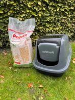 Peewee houtkorrel kattenbak, Dieren en Toebehoren, Ophalen of Verzenden, Zo goed als nieuw