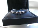 Leren Armband Witgoud en Diamant, Verzenden, Wit, Nieuw, Leer