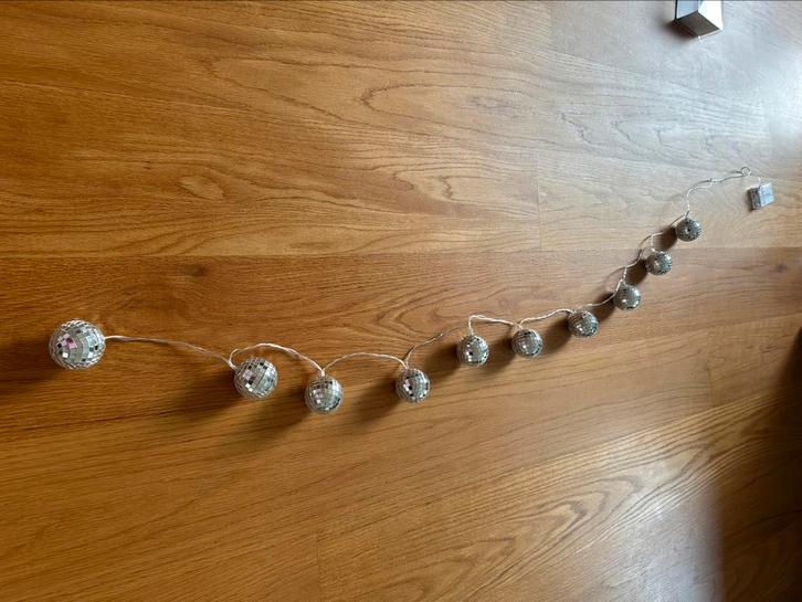 9x Discolampen Verlichte discobolletjes batterij Bruiloft, Huis en Inrichting, Lampen | Hanglampen, Zo goed als nieuw, Minder dan 50 cm