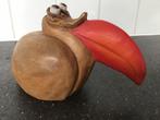 Vintage houten beeld. Pelikaan vogel?, Antiek en Kunst, Ophalen of Verzenden