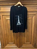 Zwart t-shirt maat 50 janina, Ophalen of Verzenden, Zo goed als nieuw, Zwart, Shirt of Top