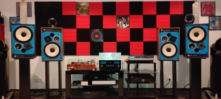 JBL 4312 first version 1982, Audio, Tv en Foto, Luidsprekers, Refurbished, Front, Rear of Stereo speakers, 120 watt of meer, JBL