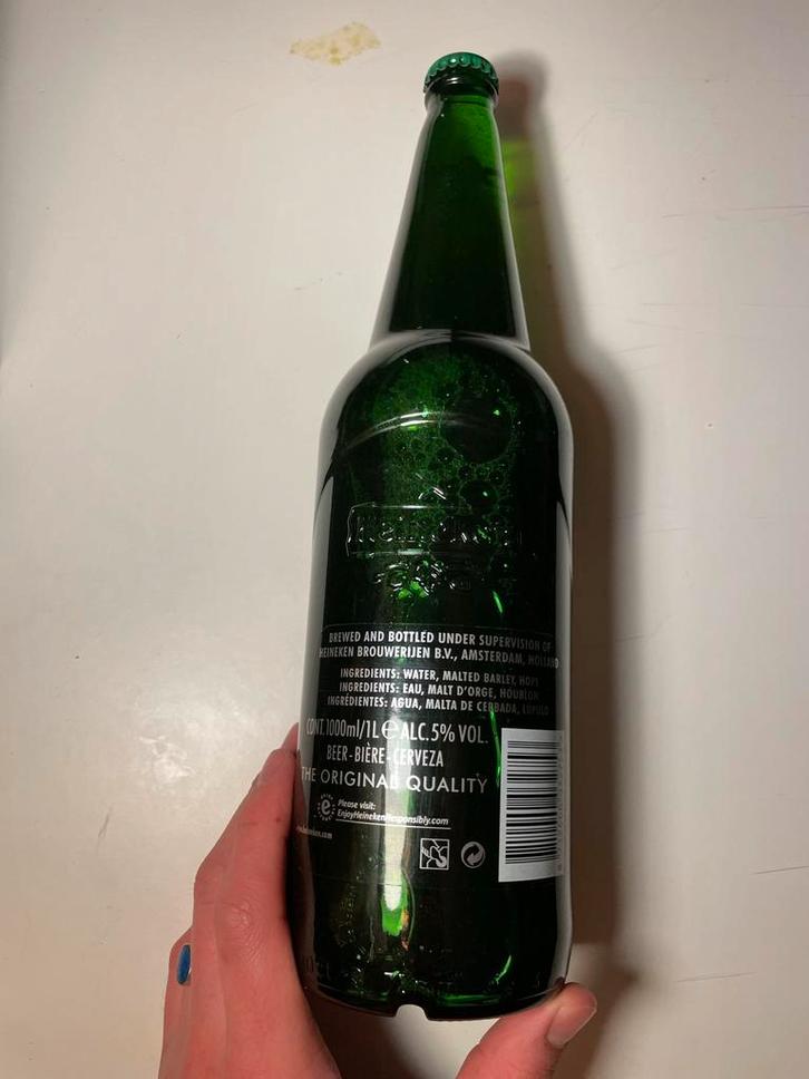 Limited edition Heineken bierfles | 1 liter, Verzamelen, Biermerken, Nieuw, Flesje(s), Heineken, Ophalen of Verzenden